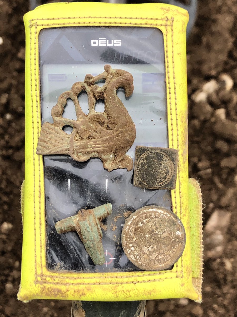 Can anyone or FLOs help on an ID for this peacock looking longboat pendant or brooch??? Scandanavian, maybe?? 🤔😉👍