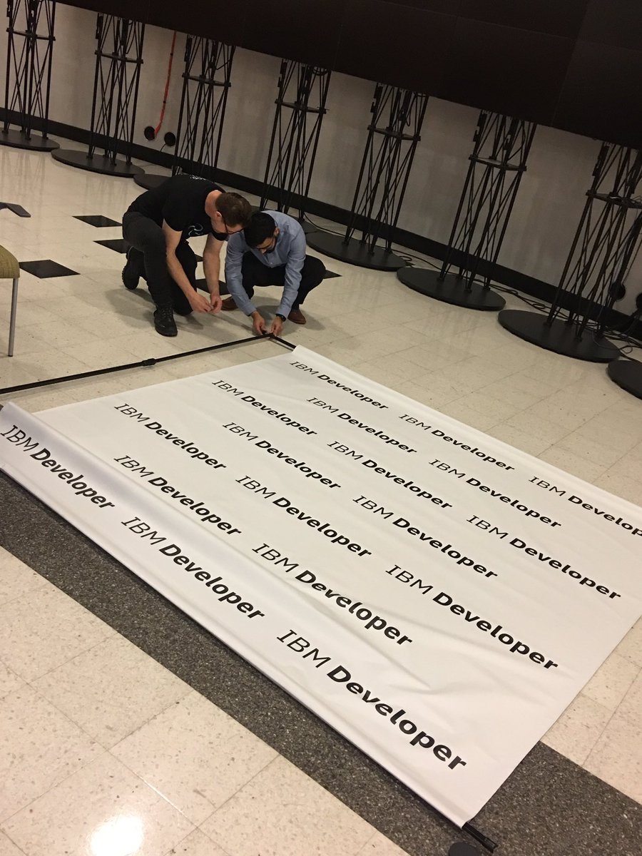 #IBMdeveloper NYC doing the final set up for today’s Signature Event! We are expecting a full house today! #WomenInSTEM #DataScience #QuantumComputing #NYCtech