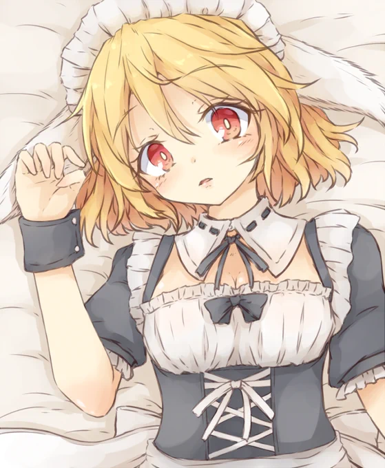 #深夜の真剣お絵描き60分一本勝負
メイドりんごちゃん 