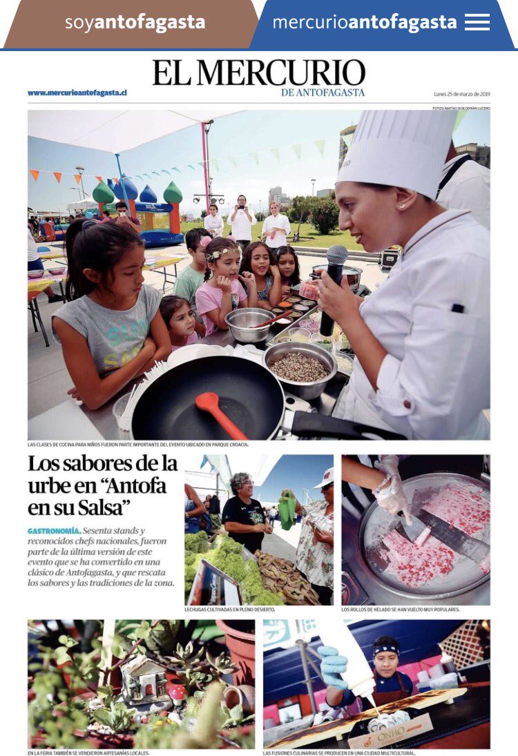 antofaensusalsa's tweet photo. Gracias @mercurioafta por la difusión y apoyo en todos estos años a nuestra feria ... @Lachimba_antofa  @nicosalinas1 @pablogodoysalas @trescabezascl @cris_valdenegro #Antofagasta https://t.co/4En72Kh3QD