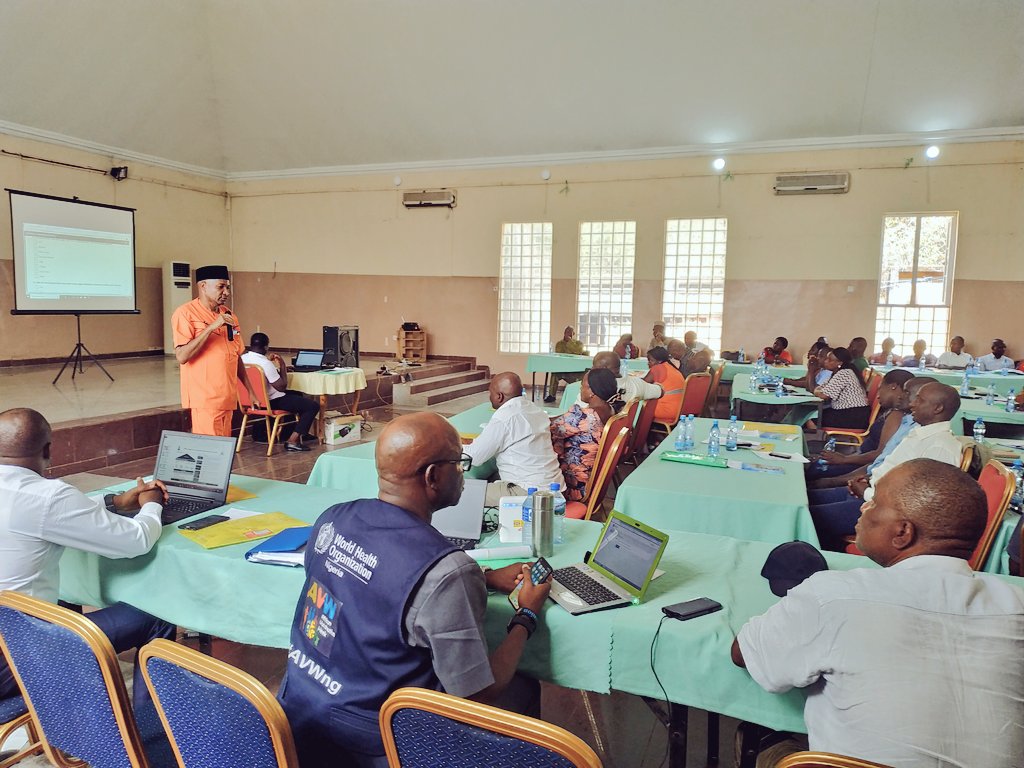 ibkasim4real's tweet photo. #WHO_Plateau: Ongoing #e_Surveillance Training for DSNOs &amp; ADSNOs Day_1 attended by Perm. Sec SMoH &amp; Director Public Health of the State. With Android Phones handed over by @DrWalla to the State for Active_Surveillance Visits. @DrClementPeter @BrakaFiona @CWarigon @DrRichardBanda https://t.co/MXJOSxdWk0