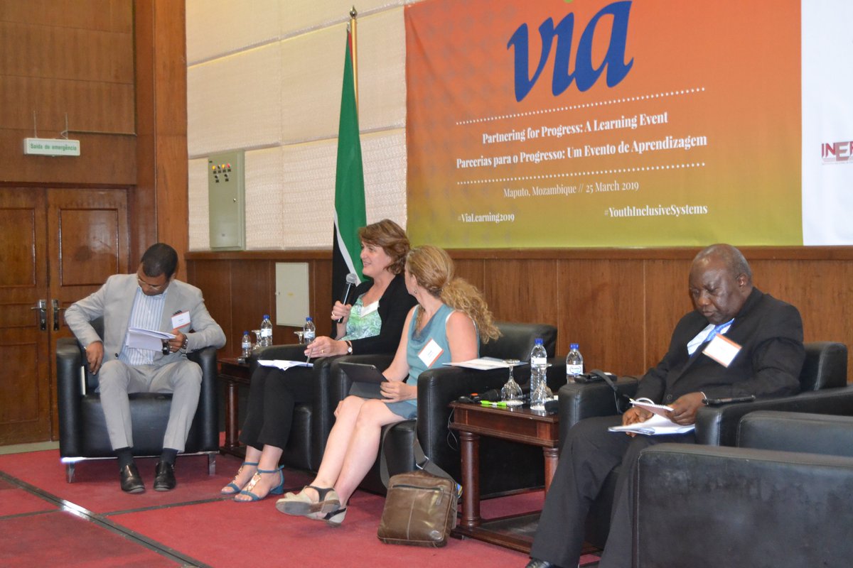 #PrivatePartnership
<a href="/RosieLugg1/">Rosie Lugg</a> One partner has had 10% interns not return to training rather they got #HIRED. Another partner,@beluluane had 40% interns got #HIRED after completion. We’ve employers saying "we’re creating jobs we didn’t know we needed for the interns."<a href="/DFID_Moz/">DFID Mozambique</a>