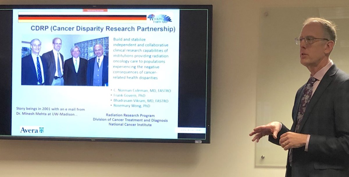 Huge honor to host @daniel_petereit as part of our @DukeCancer Diversity Seminar Series. Remarkable leadership, advocacy, and outcomes in @theNCI-funded health equity work w Northern Plains American Indians. And soon to be @AmerBrachy prez! #RadOnc #HealthcareDisparities