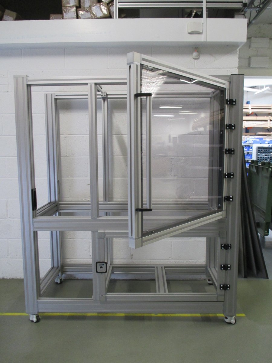 Quantum3Profile's tweet photo. Quantum 3 allow for customization in every aspect of our work.
Frames such as the one featured below can be designed to incorporate your own modified company parts as well as allowing for personalisation such as colour
#BuildToImprove #Aluminium #Extrusion #Frame #Guarding https://t.co/7RPXd2MrGu
