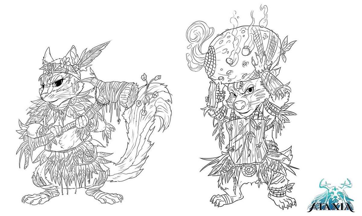 AtaxiaGame's tweet photo. We've added some new npcs and world to the fold. From the halved world of Fragma come The goddesses worshiping avaian race - The Lagolece
and the earth dwelling rodent species- The Poposhawi https://t.co/8scarsEZYi