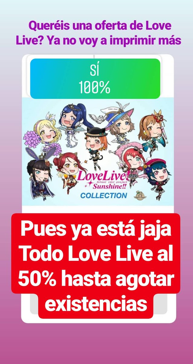 LuneAwa's tweet photo. Hay cosas que se han agotado o de las que queda solo una! Aprovecha, que no se harΓ‘n mΓ‘s! β€οΈ
.
#lovelive #lovelivesunshine #lovelive_sunshine #ll #llsunshine #stickers #lovelivestickers #keyrings #lovelivekeyrings https://t.co/b0Zzp9eYB6