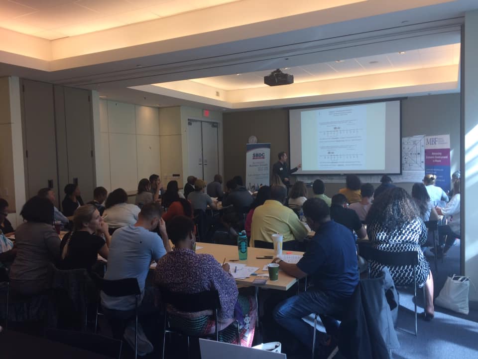 FSBDCatFIU's tweet photo. Thank you to all the business owners who attended this past weekend’s “Flow Into Profits” workshop at CIC Miami! This is the first of five trainings for the Financial Workshop Certificate Series with the @MiamiBaysideFo. @FLDEO @CamacolUSA https://t.co/cbNfOCWJQb