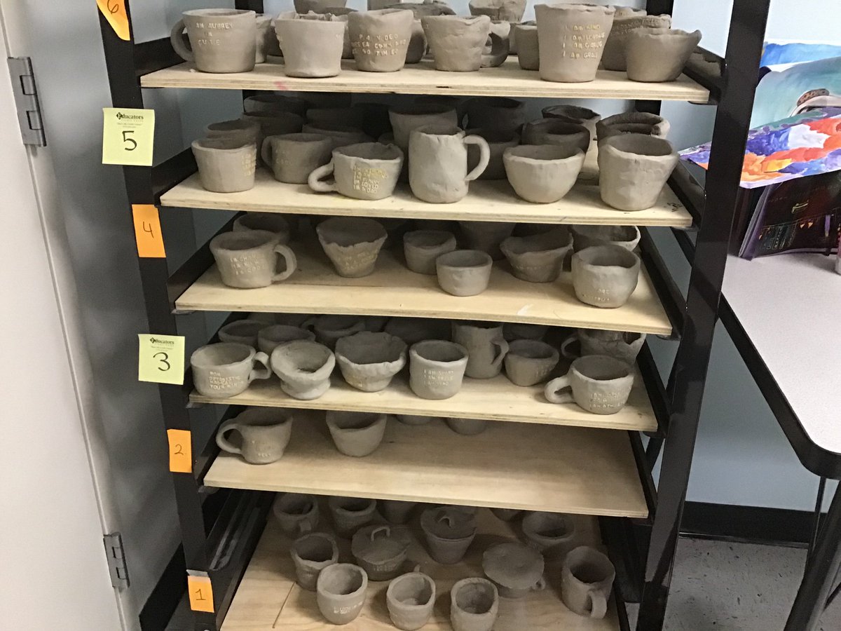 artwithMsB's tweet photo. We may have made a mess, but we couldn’t be prouder of our personality, clay, coil cups!
#ThisIsWoodgate #claycups @TXarted @woodgatemisd @MidwayISD https://t.co/dTmb8twzN5