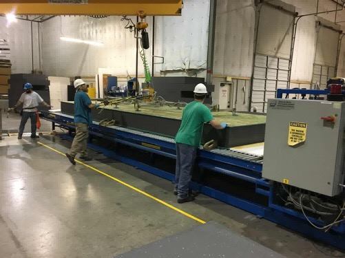 PremierSIPs's tweet photo. SIPs in the making! This 12” platinum roof panel is about to be structurally laminated. Then it’s headed to #Alaska as part of another large project. #RoofPanels #InsulatedPanels #construction #contractors #SIPbuilding https://t.co/uFAOt9CjoD