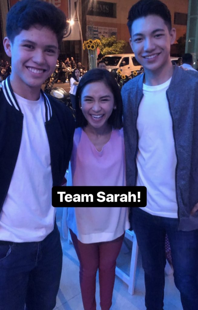 iSGfan's tweet photo. Ang saya ni Coach!!! ❤️ @JustSarahG #Happy29thBirthdayMatteo @mateoguidicelli @Espanto2001 @kyle_echarri https://t.co/eUcpGtu27o