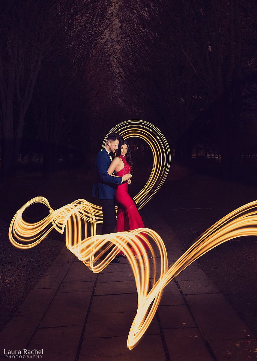 A fun night photography portrait using long exposure and flash - one of my favourites to shoot! :-) #wexmondays #manfrotto #nikon #lightdrawing #lighttrail #longexposure #flashphotography #couple