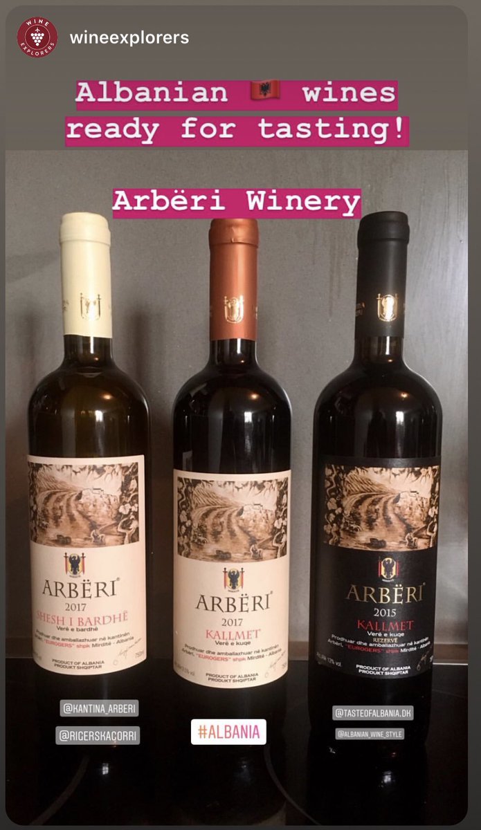 kantina_arberi's tweet photo. ARBËRI Wines 🇦🇱 are tasted by WineExplorers in France 🇫🇷 @WineExplorers #KantinaARBËRI #Albanianwines #Kallmet #KallmetRezerve #SheshiBardhe #Bukmire #KoderRreshen #Mirdite #NativeVariety #Tasting #Ardo #AlbanianWines #VereratShqiptare https://t.co/RVneCQuaw2