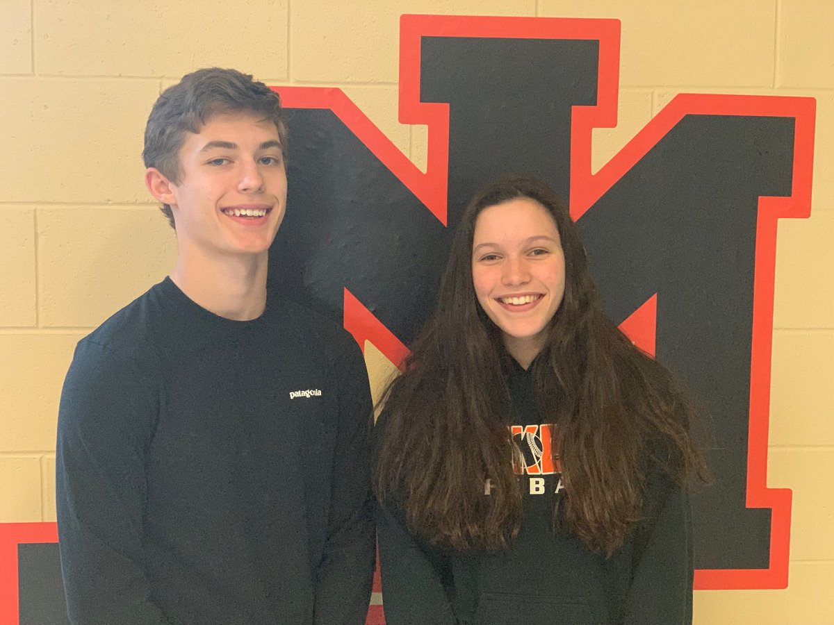 Congrats to Mac Holland (lacrosse) and Sarah Marchosky (softball) for being named our March 2019 Student Athletes of the Month!