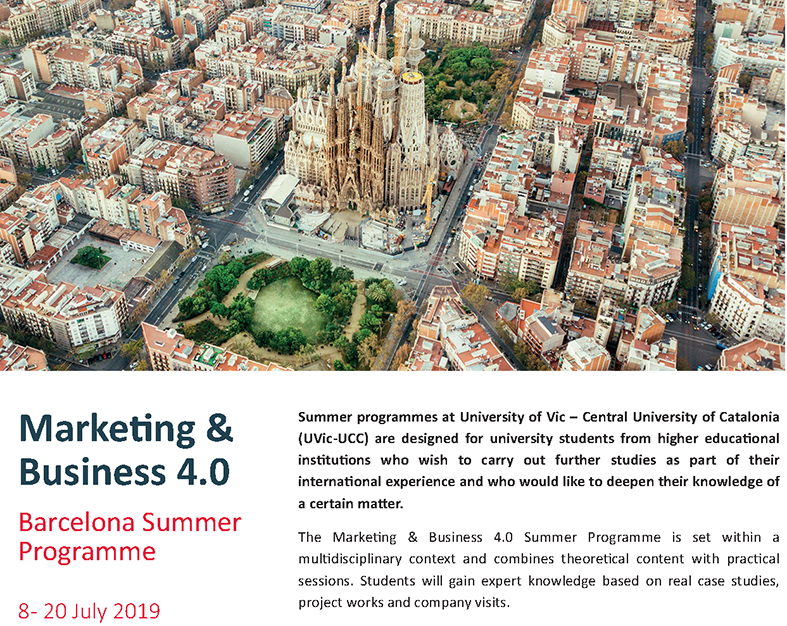 uvic_intfec's tweet photo. Any plans for next summer yet? What about spending 13 days in lovely and sunny Barcelona?
Uvic has set up a unique summer programme. Go and check out our #MarketingandBusinessSummerProgramme.
https://t.co/xREQkxxkIF https://t.co/m1YMuZiRBW