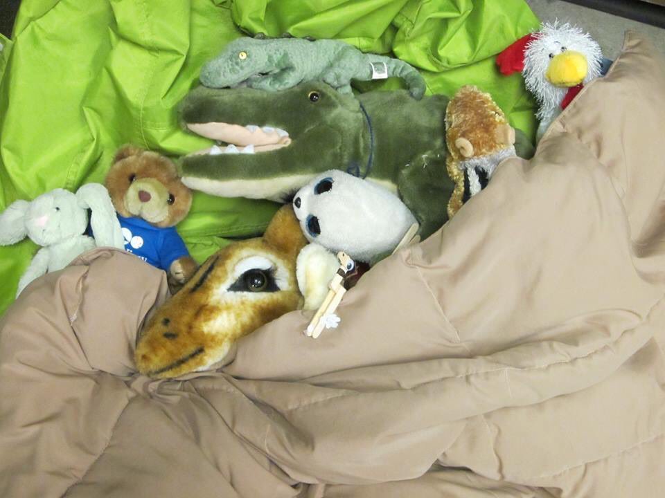 chrismag's tweet photo. The Arrowhead Library System received a giraffe from SirsiDynix and she has been traveling our area as part of a Storytime kit leading storytimes, doing overnights and even being part of a media center DARE program.  #COSUGI19 https://t.co/oH3QKfqA8u