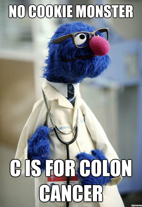 C is also for colonoscopy so go on, schedule it!  #getscreened #ColorectalCancerAwarenessMonth #colonoscopysaveslives #💩
