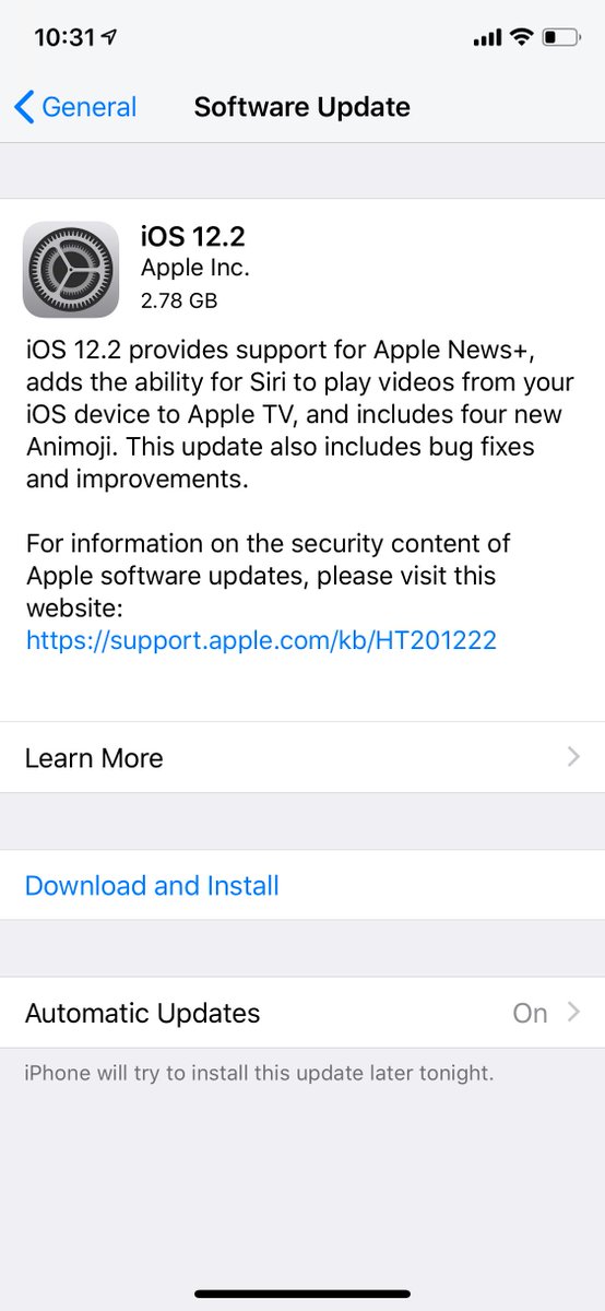 AkilliElma's tweet image. iOS 12.2 çıktı! #iOS122