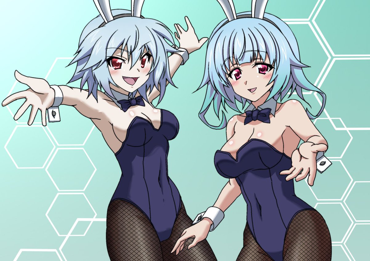 くろだありあけ 新刊出ます Twitterren バニーな更識姉妹 完成です 今回はトリミング無しで上がりにしたいと思います 一応横構図でアップしたのも載せておきますね それと簪サンのメガネ無し差分も インフィニット ストラトス インフィニットストラトス Is