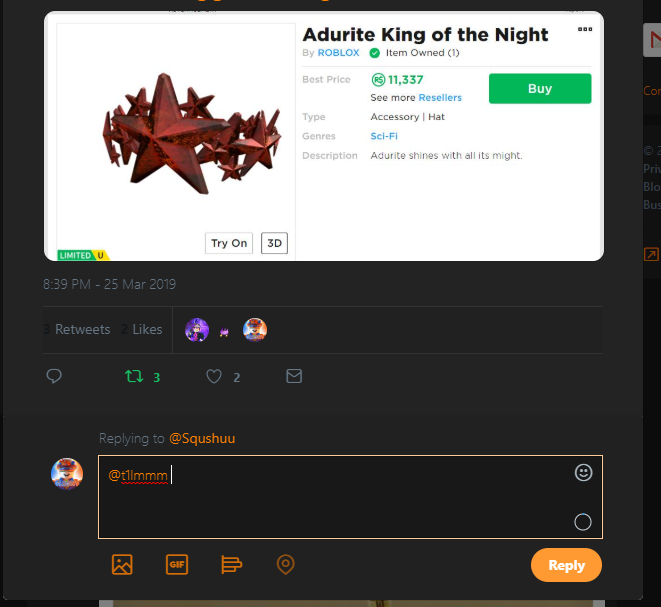 Adurite King Of The Night Roblox