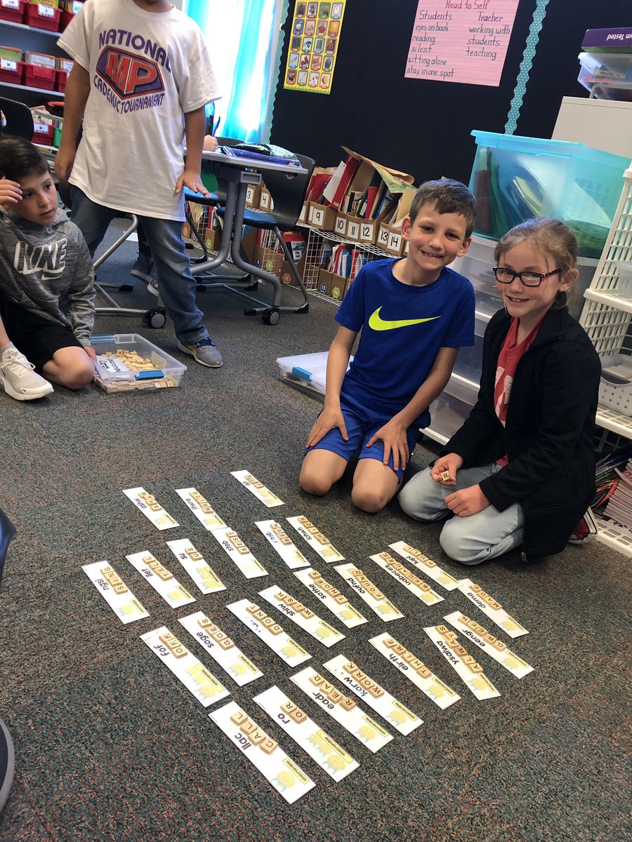 teacherherrod's tweet photo. Word Work with Scrabble Tiles! https://t.co/Apv7RYjlVq