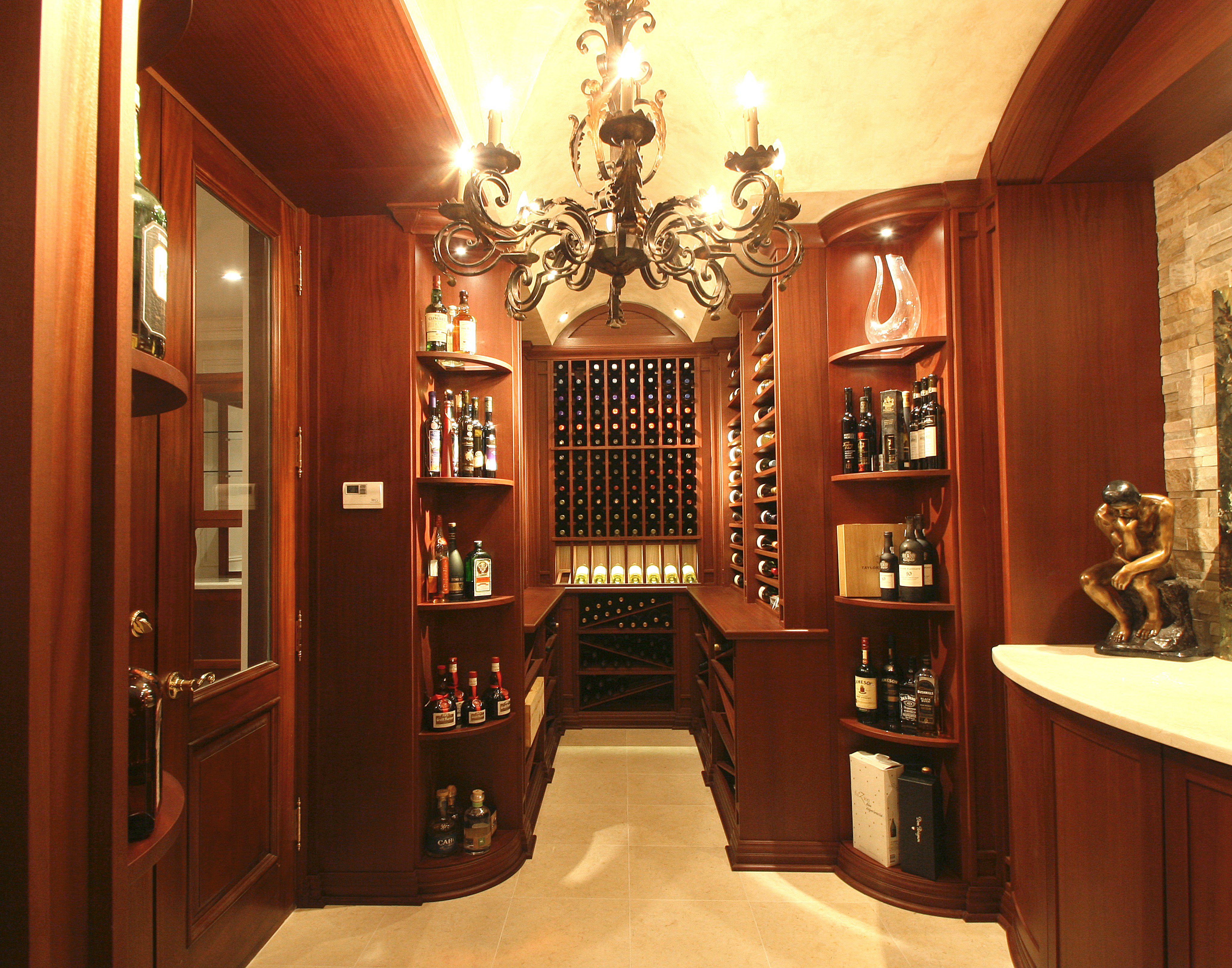 glass wine cellar