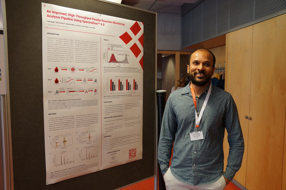 biognosys's tweet photo. We're super excited to have launched #SpectroDive 9.0 at the annual meeting of the #EuPA2019 today! Come visit us at booth #22; our experts are happy to give you software demos, answer your questions or explain their posters to you! #proteomics #lcms #mrm #prm #targetedproteomics https://t.co/Hkol4f9Zzu