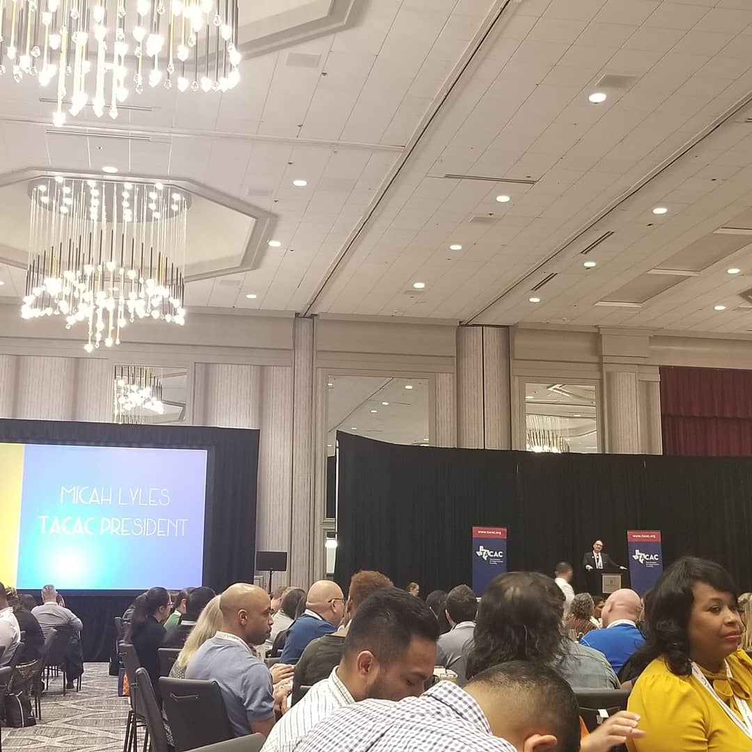 TexasACAC's tweet photo. What a great lunch &amp; TACAC meeting. Thank you Mickey for all  your hard work. We are happy to welcome our new TACAC President Micah Lyles!  "I look forward to partnering with each of you over the next year." #TACACItsAboutTime
#TACACWorkTime #TACACPlayTime #TACACMeTime #TACAC2019 https://t.co/N2tQHYilUR