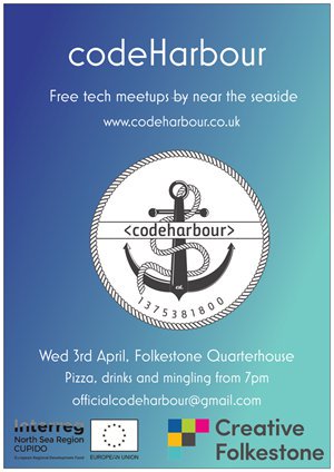 AlexCachia5's tweet image. Looking forward to the first codeHarbour of 2019 at the @Quarterhouse_UK. 
Join us at 7pm for pizza and drinks, with talks commencing at 7:30pm Big shout out to our wonderful sponsors The Creative Foundation! 🍕🍕🍕🍺🍻🍷🥂meetup.com/codeharbour/ev…
 #meetup #networking #Folkestone