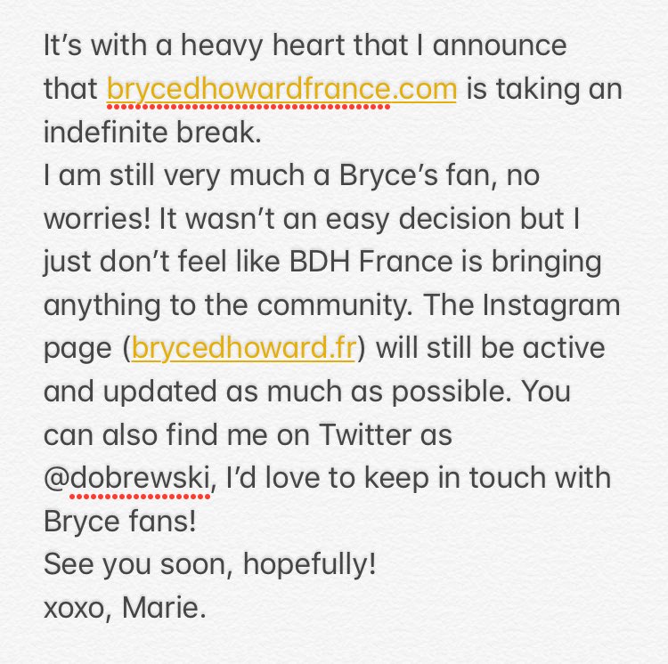 Important announcement.