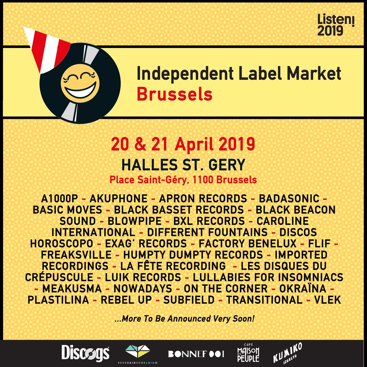 IndieLabelMkt's tweet photo. 🔊 First names for #ILMBXL 🔊 Stay tunned for more TBA 🔊 Check out our FB event to stay informed: https://t.co/fz0ras2AZ6 https://t.co/i5CLFb78WL
