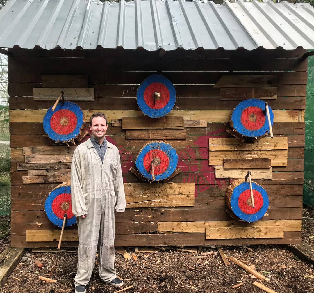 PaintballDevon's tweet photo. 6 out of 6! Greats skills from Matt Newell's axe throwing group yesterday! #axethrowing #outdooractivity #competitive #skirmishdevon #exeter https://t.co/Q8pbYck9cb