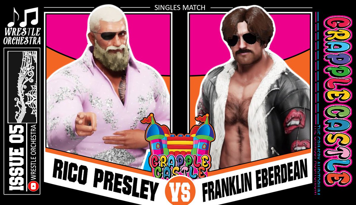 TheWOLive's tweet photo. Here's another match announcement for you guys! After debuting his beautiful singing voice and demonstrating the power of his golden pipes the man FKA Christopher T. Rosa now calling himself Rico Presley will take on your Mom's favourite Sleazeball Franklin Ebderdeen! https://t.co/awFrj8Xgu3