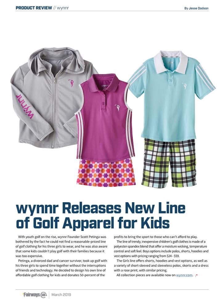 Thanks to @jesserdodson @FairwaysMedia for the great review of wynnr golf apparel! ⛳️