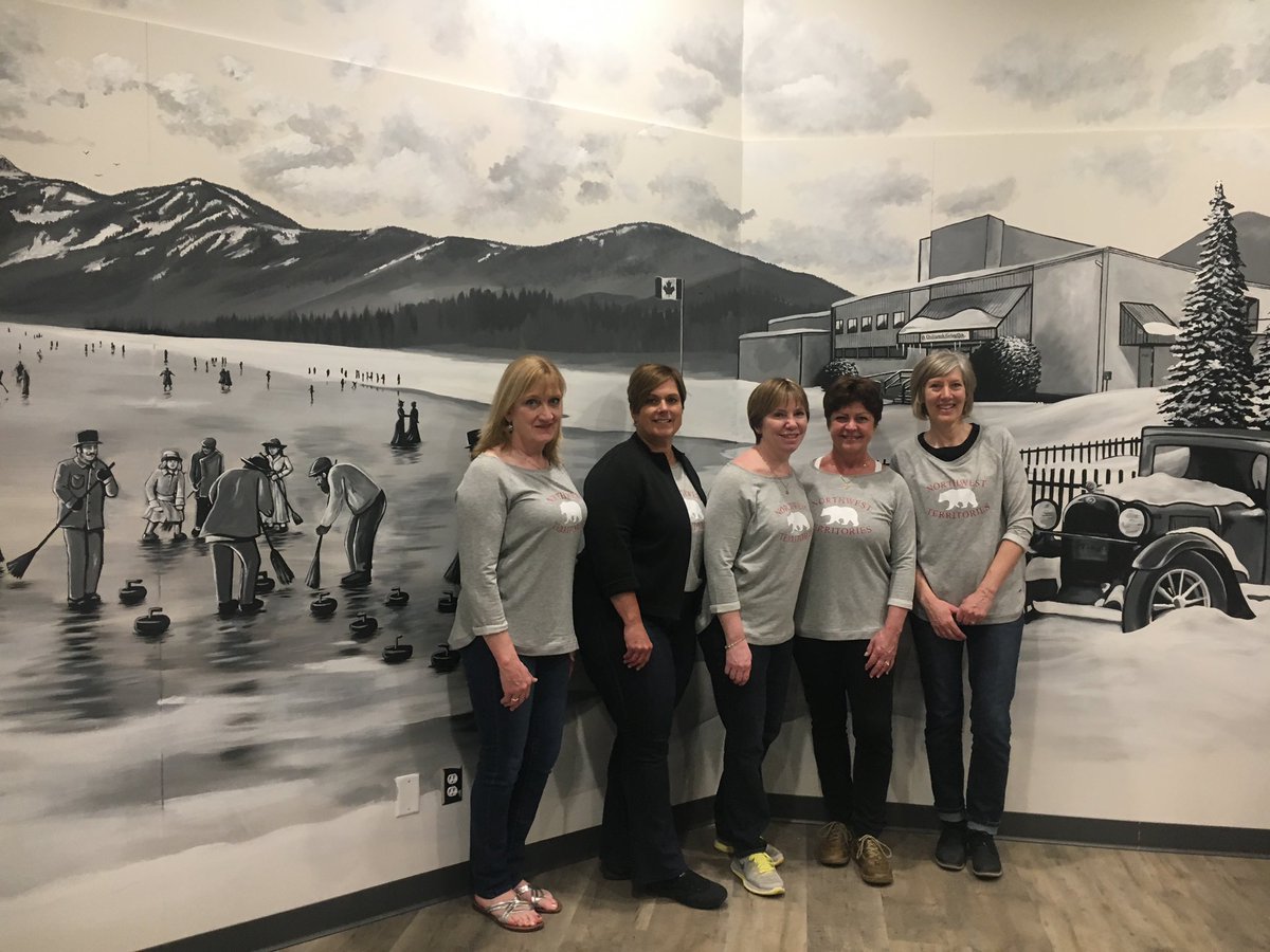 This mural by <a href="/Pencilfingerz/">Pencil Fingerz</a> inside the Chilliwack Curling and Community Centre has become a team favourite to pose in front of! #CSCC2019