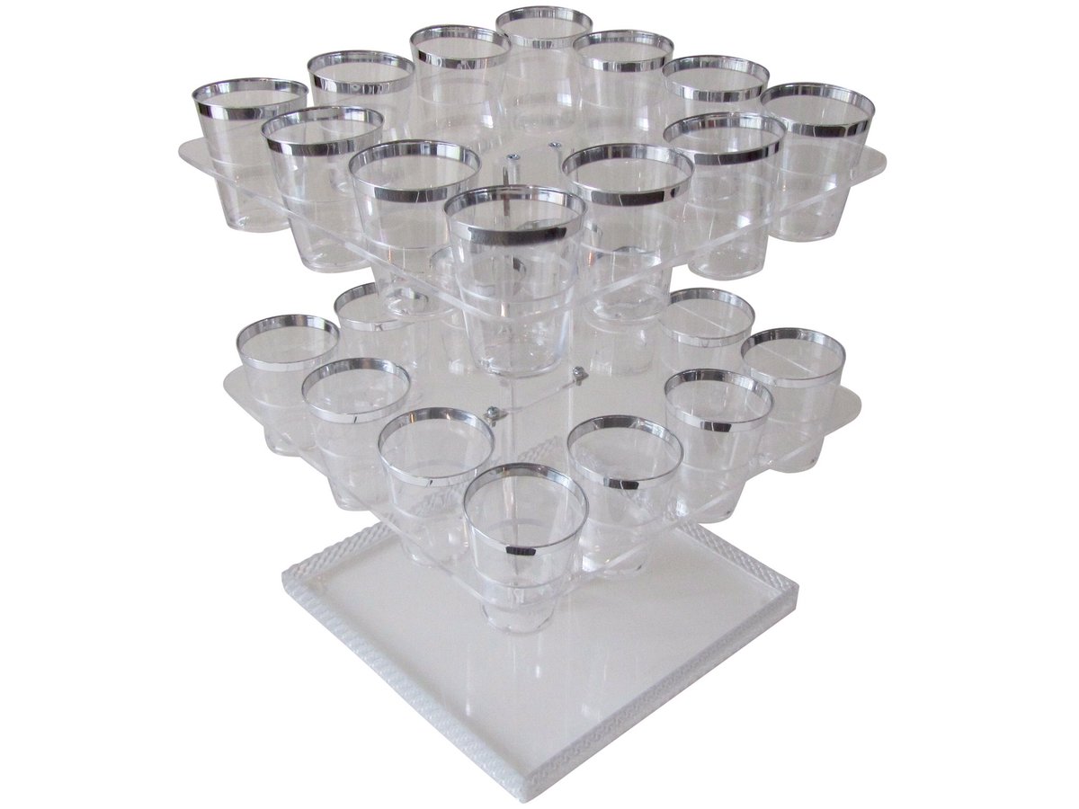 LokMate's tweet photo. Beautiful EZ Dessert Display Tray with 24 mini cups included. See it at Amazon by McChi Tech https://t.co/pDj2K4o4vU