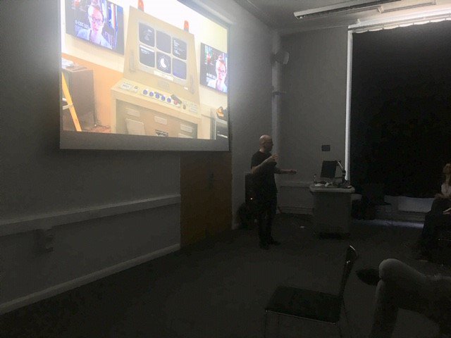 CovUniAS's tweet photo. A pleasure to welcome @danhett this afternoon - BAFTA award winning creative technologist and visual artist. His work appearing in the BBC and The Guardian.

He discussed his career and shared his story with Media Production students! @CU_MediaPro 

Thank you Dan! 😀💻📺 https://t.co/GfPKHTJOCh
