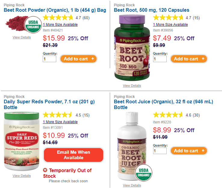 closetsamples's tweet image. 25% OFF Piping Rock Beet Root Powder!
&amp;gt;&amp;gt; goo.gl/4bhiyT

#Pipingrock
#beets
#beetrootpowder
#healthyliving
#sale
#deals
#organic