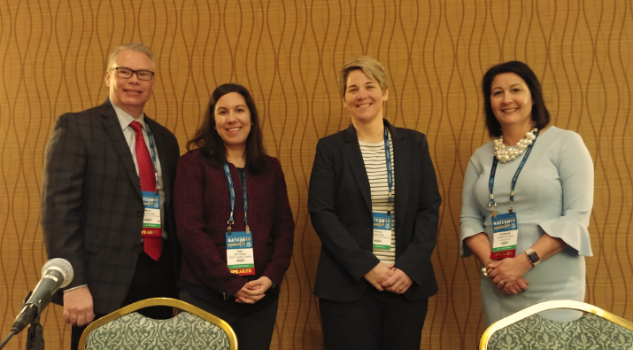 Centerstone's tweet photo. Kimberly Brothers, about The Living Room program in #Louisville: "We could not have done this without the great culture and partnership with @LMPD right from the beginning."
 #NatCon19 @NationalCouncil @CenterstoneKY https://t.co/aIXtfZtNGs