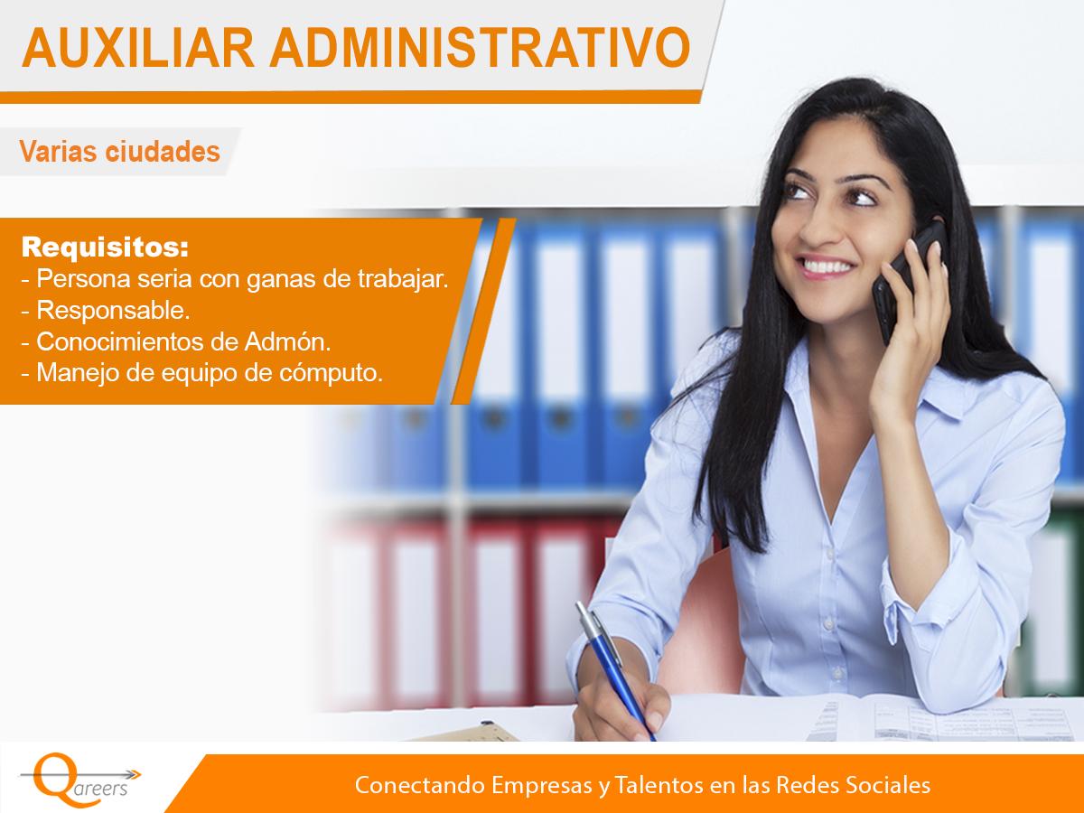 busco empleo de asistente administrativo