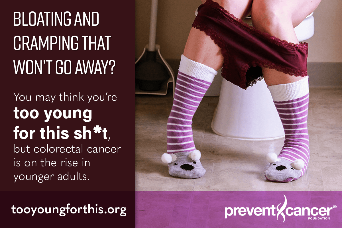 preventcancer's tweet photo. People under 50 w/ #ColorectalCancer are more likely to:
✳️ Be diagnosed at a later stage
✳️ See 2+ doctors before diagnosis
✳️ Have a family history of colorectal cancer
Learn the signs so you can stay informed: https://t.co/7UQ7pGqecc #2Young4This https://t.co/ctYAySN8S8