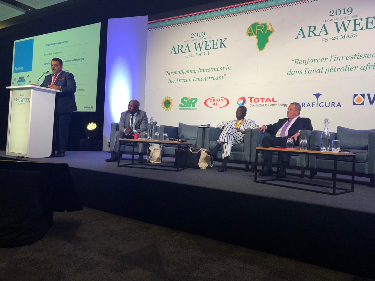 EkaSoftware's tweet photo. Ian Evans, Eka's Managing Director for MEA and India talks about "De-Risking the Downstream β Price Risk Management for Investments" at #ARAWeek2019 along with Kanwar Ratra, CEO of Ultimate Oil and Gas. Details here https://t.co/lVjutuY1DC #ARAWeek @info_ara #energymarkets https://t.co/29pw7l4XDA