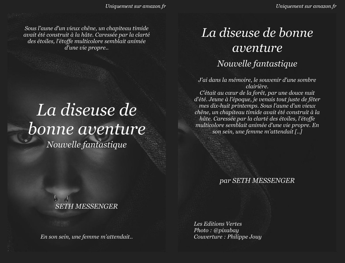 SethMessenger's tweet image. Nouvelle fantastique : La diseuse de bonne aventure
amzn.to/2OpWC05