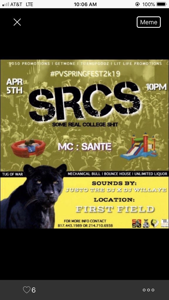 _Alazae's tweet photo. Y’all already know how we coming #LiTLiFe got all your plays for #springfest2k19 😝 We at #LifeAfterProbate 4/1 HMU for your presales today📲 Neos are Free and Greek Discounts will be at the  🚪 then we at #SomeRealCollegeShit 4/5 😎 and #ProjectPV 4/6 🤪 https://t.co/GJGt6AhDs9
