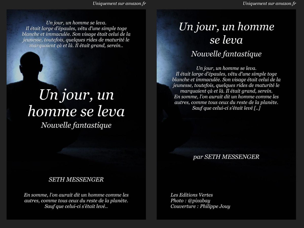 SethMessenger's tweet image. Nouvelle fantastique : Un jour, un homme se leva
amzn.to/2JC3Gbu