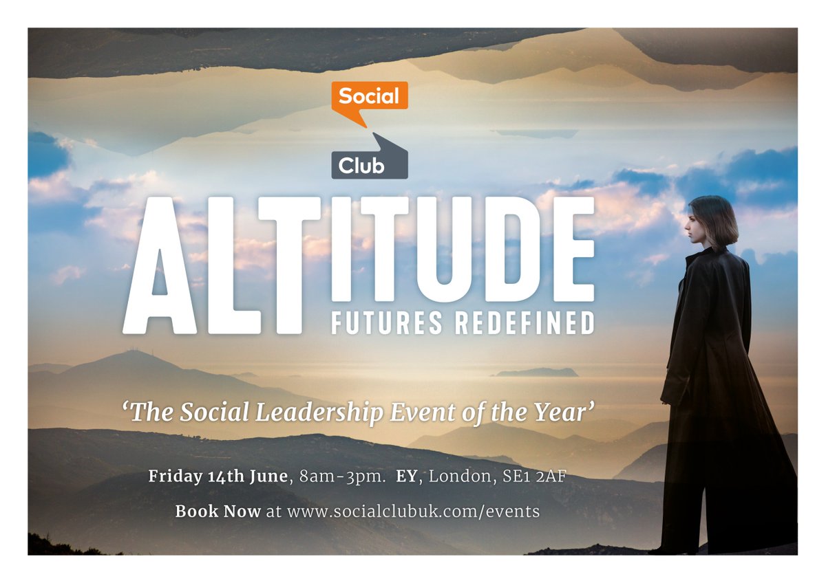 DeardenPhillips's tweet photo. Book now for the annual Social Club Conference in London -  Altitude19: Futures Redefined.  

More details: https://t.co/FGpSCXWTpI 

#leadership #ceo #nextgeneration #leaders #LeadershipDevelopment https://t.co/omrwVo9onU