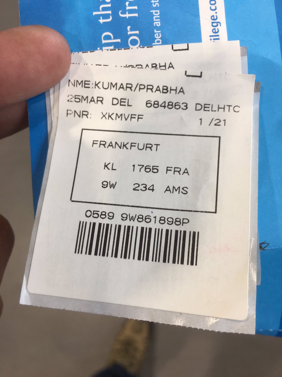 klm transfer baggage