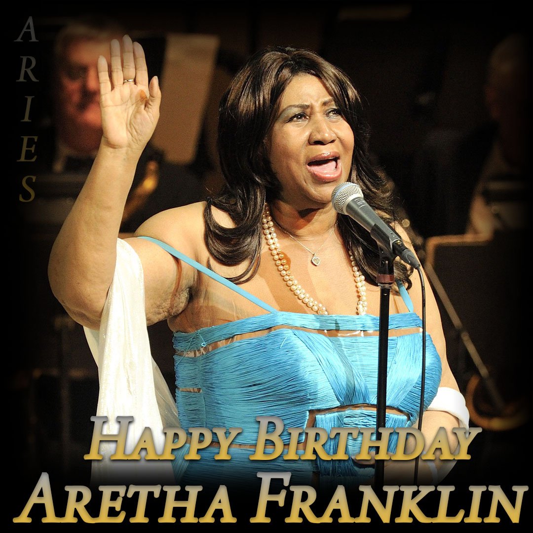 Happy Birthday to Aretha Franklin. The soul singer would have turned 77 today. 