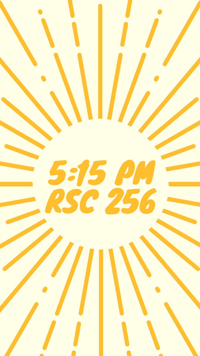 🌟 IT’S MELLOW MONDAY 🌟

Join us for our open meeting today and see what we’re all about! 

5:15 PM, RSC 256

🌟🌟 Can’t wait to see you! 🌟🌟