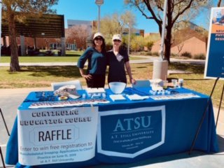 atsu_pt's tweet photo. AZPTA 2019 Student Conclave. March 23, 2019. Drs. Klawonn and Glittenberg representing the ATSU orthopedic and neurologic physical therapy residency programs. https://t.co/502M4AAhhB