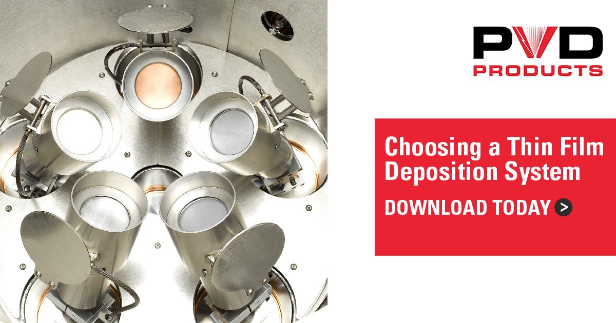 PVDProducts's tweet photo. Does your project or research demand thin film deposition, but you’re not sure what equipment best fits those needs? Our eBook, Choosing a Thin Film Deposition System, will help you determine the right tool for your unique system's needs: https://t.co/y5mSlSSZbZ https://t.co/rrjWIhu1ql